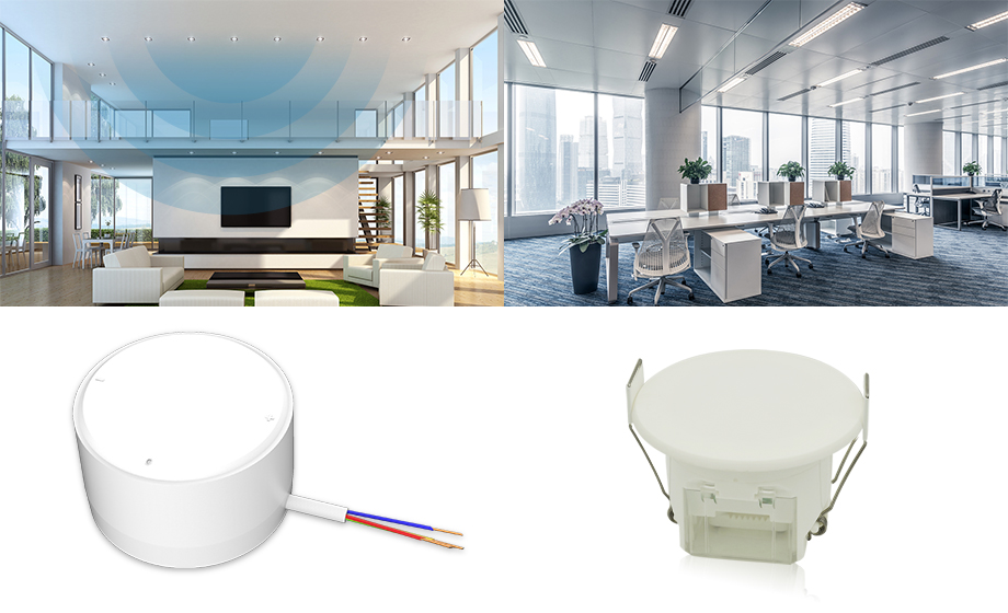 How does microwave radar inductor connect light